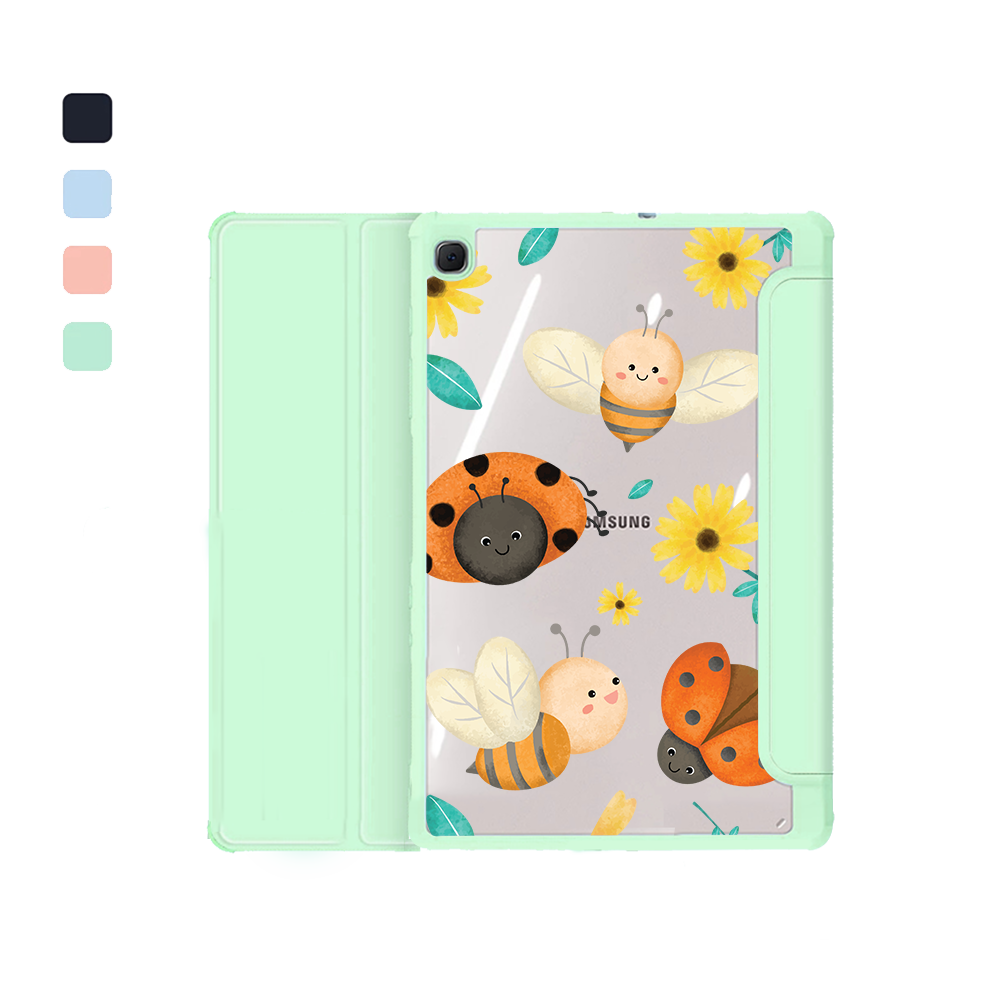 غطاء قابل للطي لجهاز Android Tab - Lady Bug & Bee