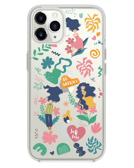 واقي خلفي هجين للآيفون - مجموعة ملصقات حب الذات 2.0