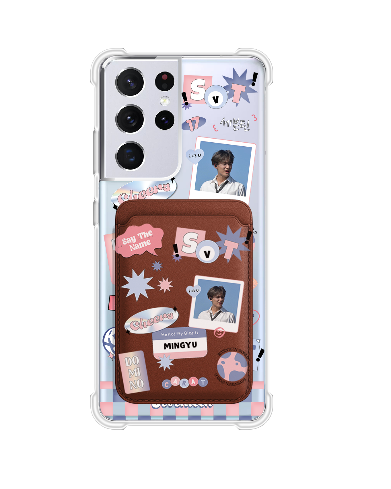 Android Magnetic Wallet Case - Seventeen World