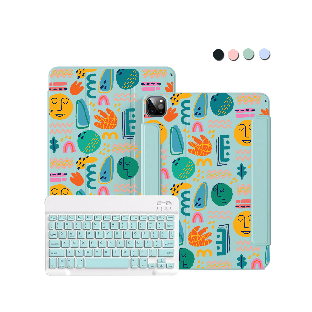 ฝาพับคีย์บอร์ดไร้สายสำหรับ iPad / Android - Silent Art
