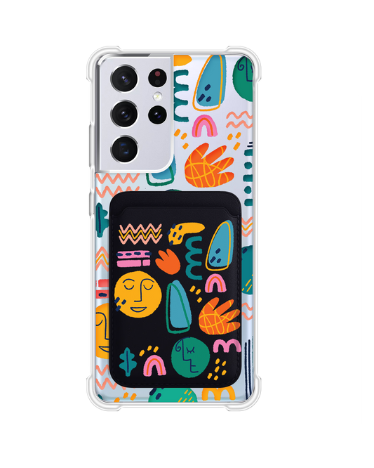 Android Magnetic Wallet Case - Silent Art