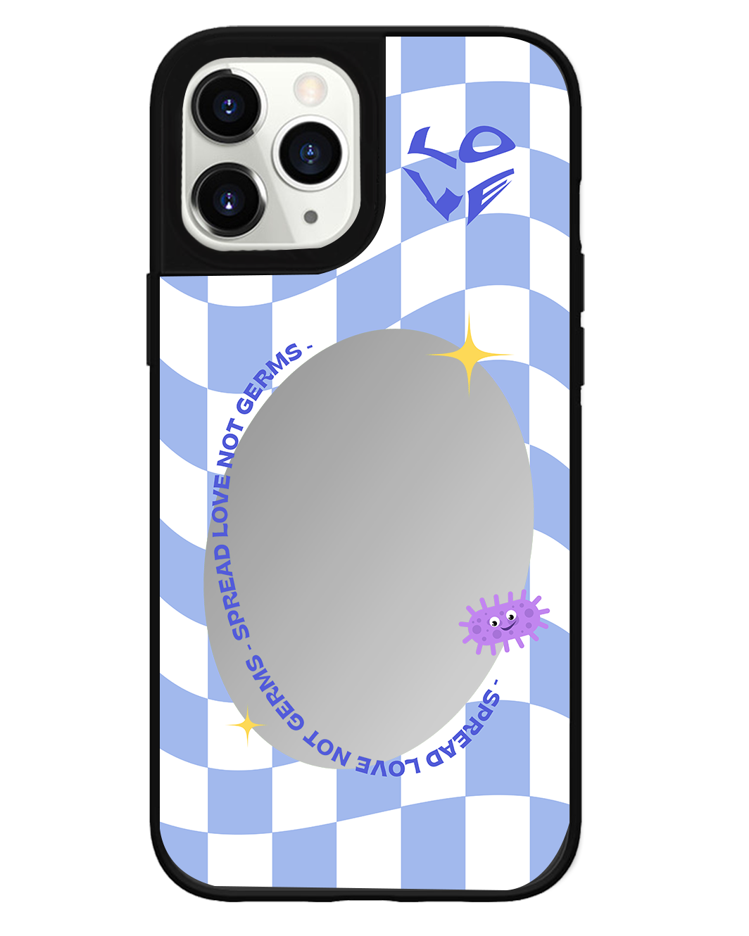 iPhone Mirror Grip - เผยแพร่ความรัก ไม่ใช่เชื้อโรค