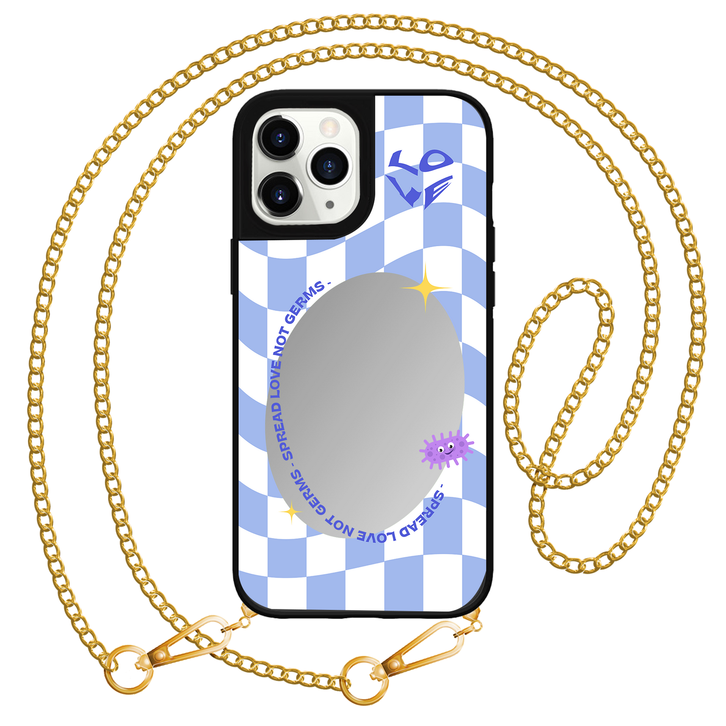 iPhone Mirror Grip - เผยแพร่ความรัก ไม่ใช่เชื้อโรค
