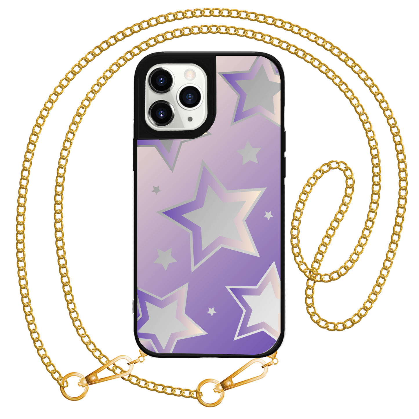 iPhone Mirror Grip - เอฟเฟกต์ดาวสีม่วง