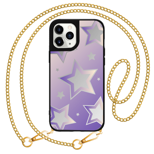 iPhone Mirror Grip - Star Effect Violet