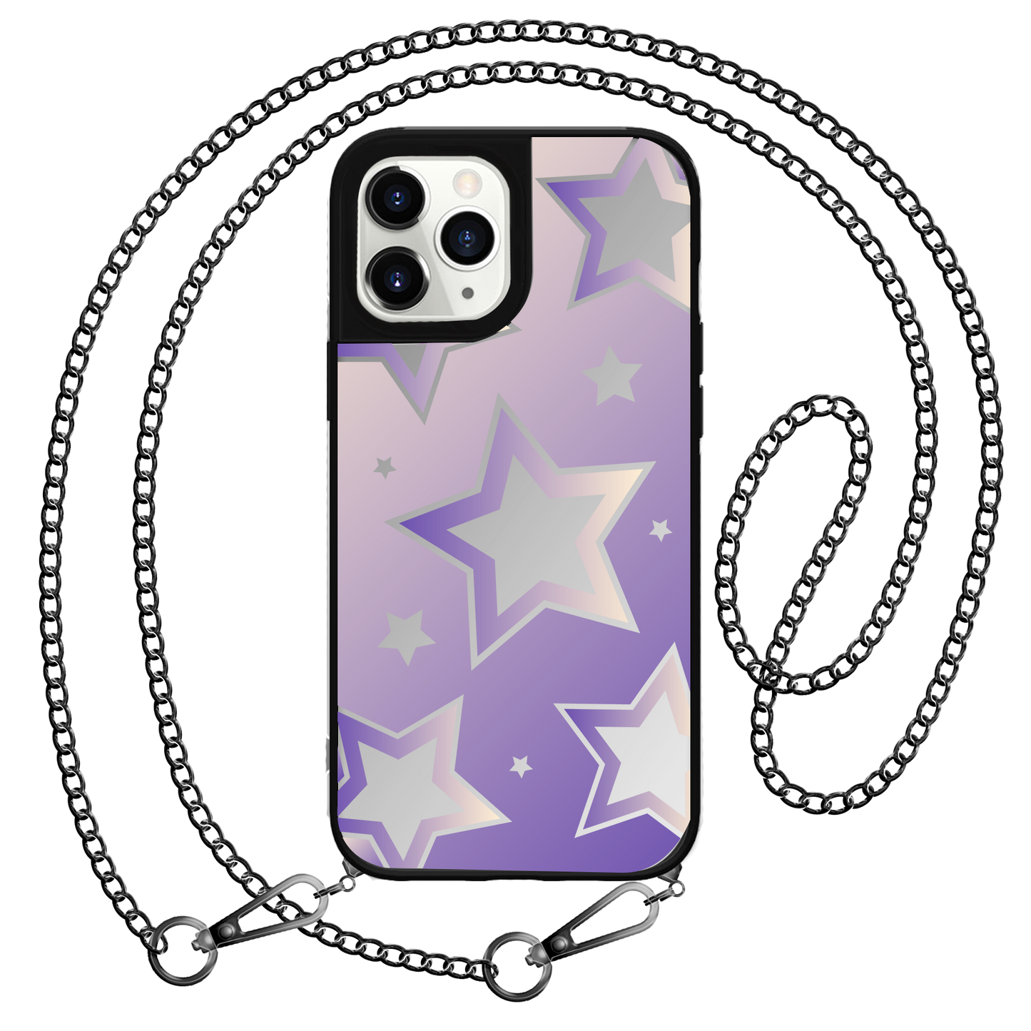 iPhone Mirror Grip - เอฟเฟกต์ดาวสีม่วง