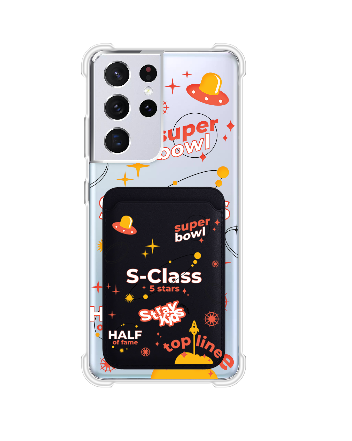 Android Magnetic Wallet Case - Stray Kids 5 Star