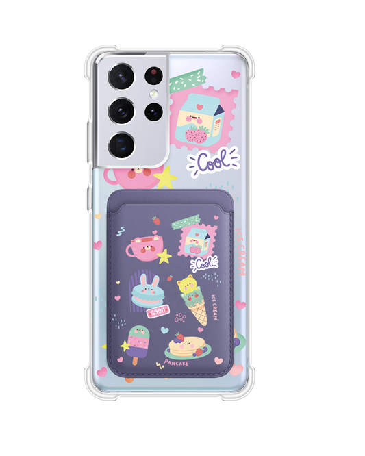 Android Magnetic Wallet Case - Sweet Cafe