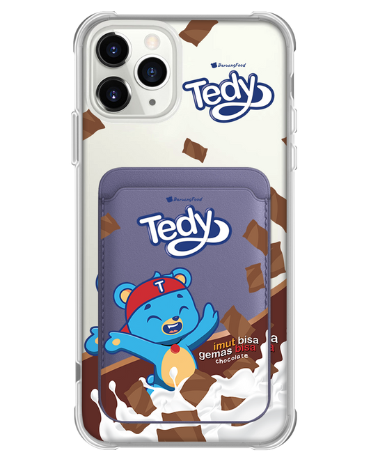 حافظة المحفظة المغناطيسية للآيفون - تيدي