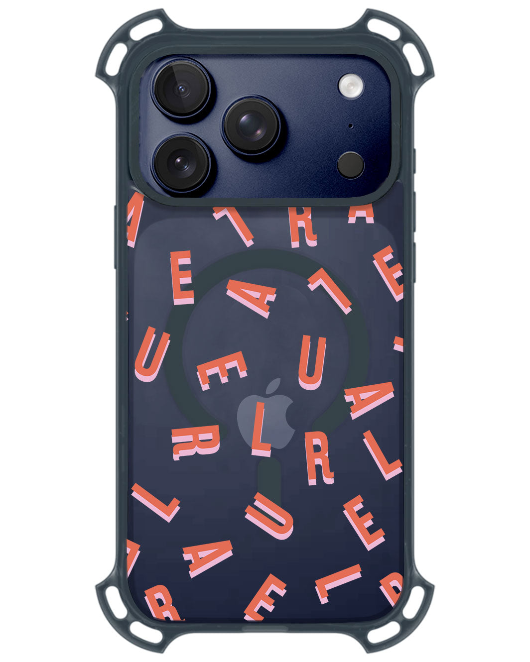 iPhone Rearguard UltimateZ - CUSTOM MONOGRAM 1.0 Coral
