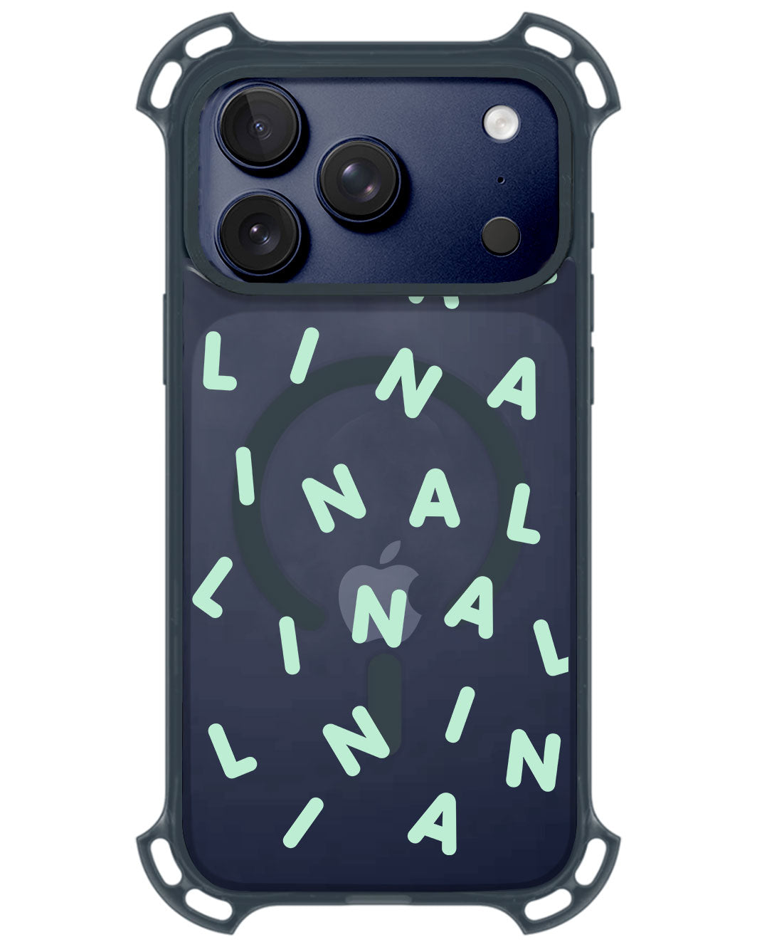 iPhone Rearguard UltimateZ - CUSTOM MONOGRAM 2.0 Tosca