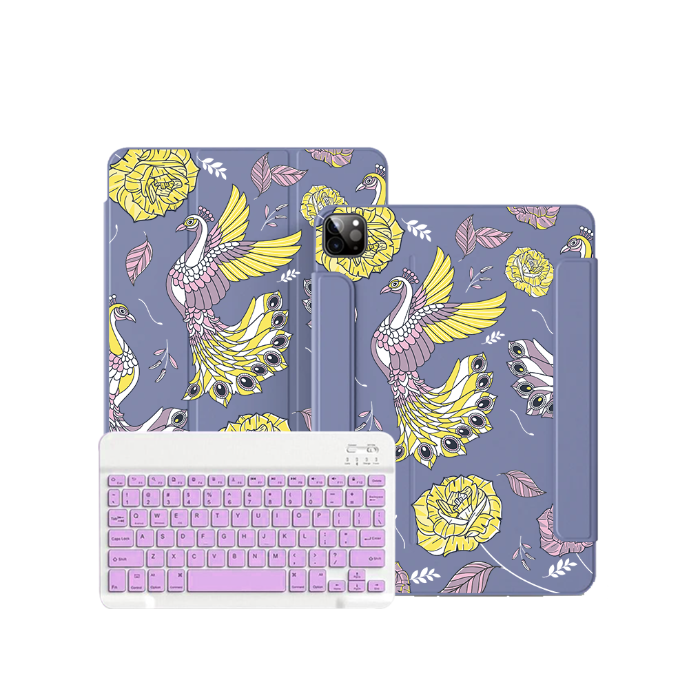 ฝาพับคีย์บอร์ดไร้สายสำหรับ iPad / Android Tab - Bird of Paradise 4.0
