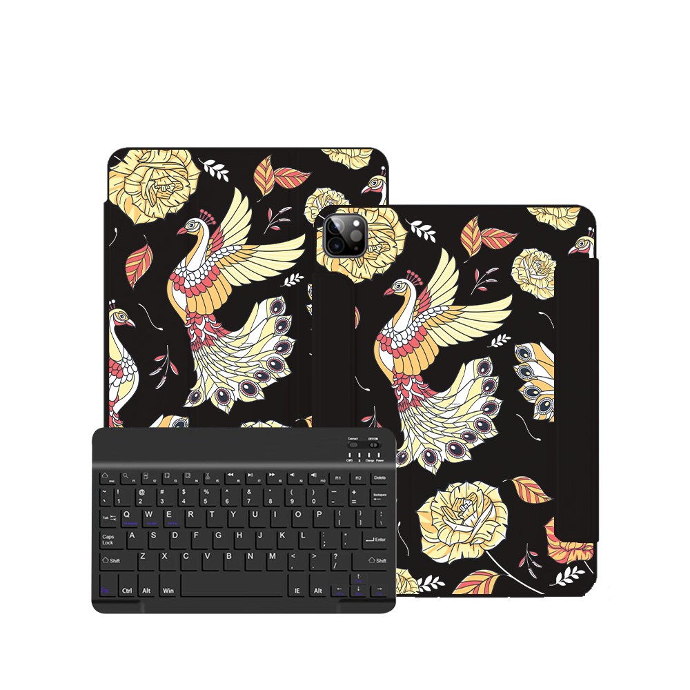 ฝาพับคีย์บอร์ดไร้สายสำหรับ iPad / Android Tab - Bird of Paradise 5.0