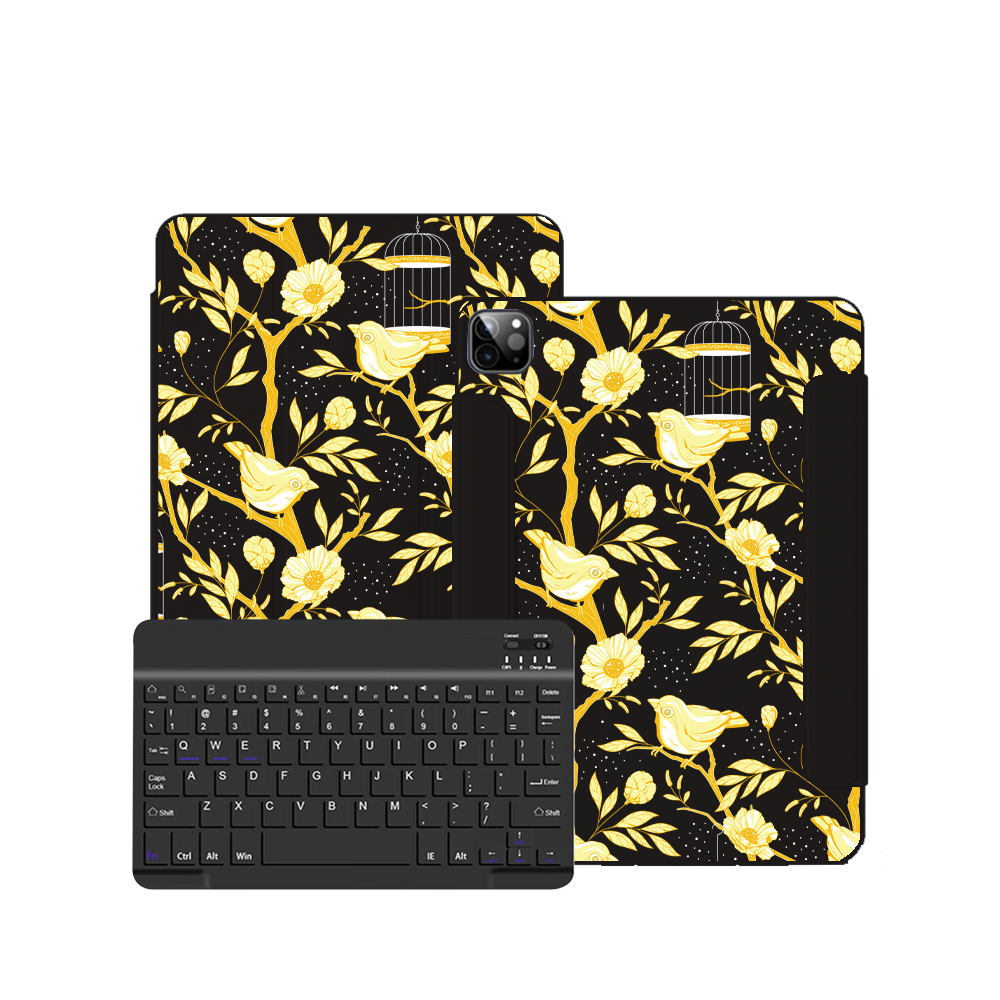 ฝาพับคีย์บอร์ดไร้สายสำหรับ iPad / Android Tab - Lovebird Monochrome 2.0