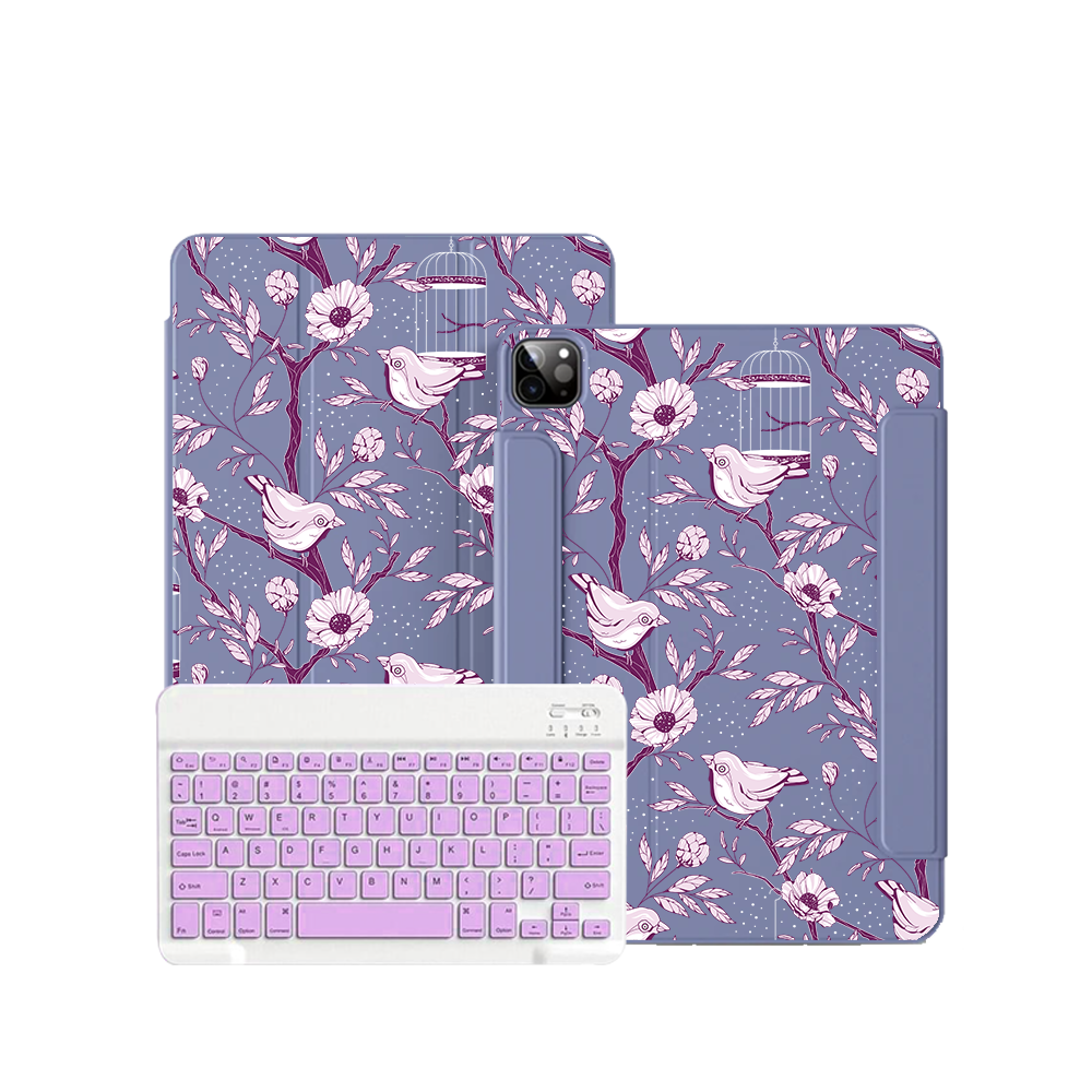 ฝาพับคีย์บอร์ดไร้สายสำหรับ iPad / Android Tab - Lovebird Monochrome 5.0