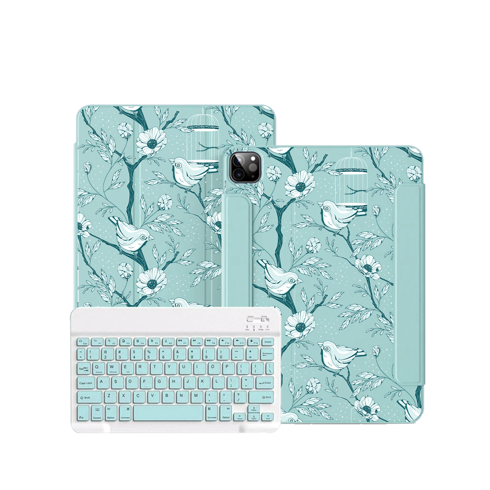 ฝาพับคีย์บอร์ดไร้สายสำหรับ iPad / Android Tab - Lovebird Monochrome 6.0
