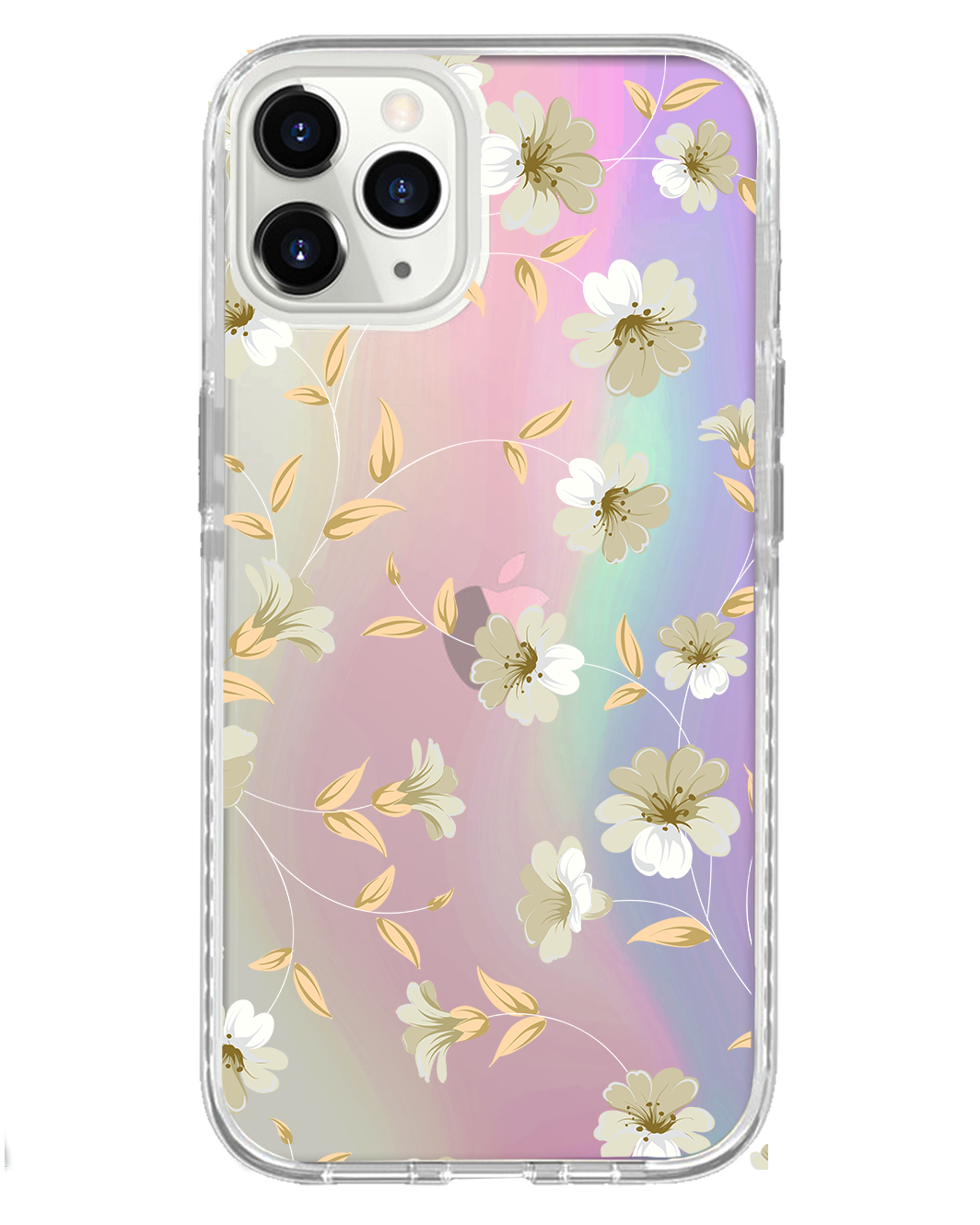 iPhone Rearguard Holo - White Magnolia