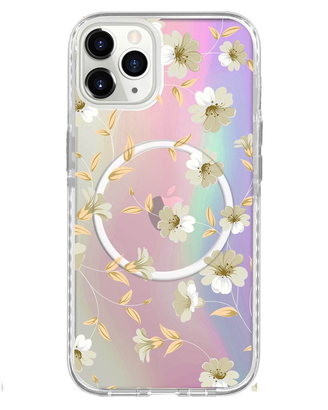 iPhone Rearguard Holo - White Magnolia