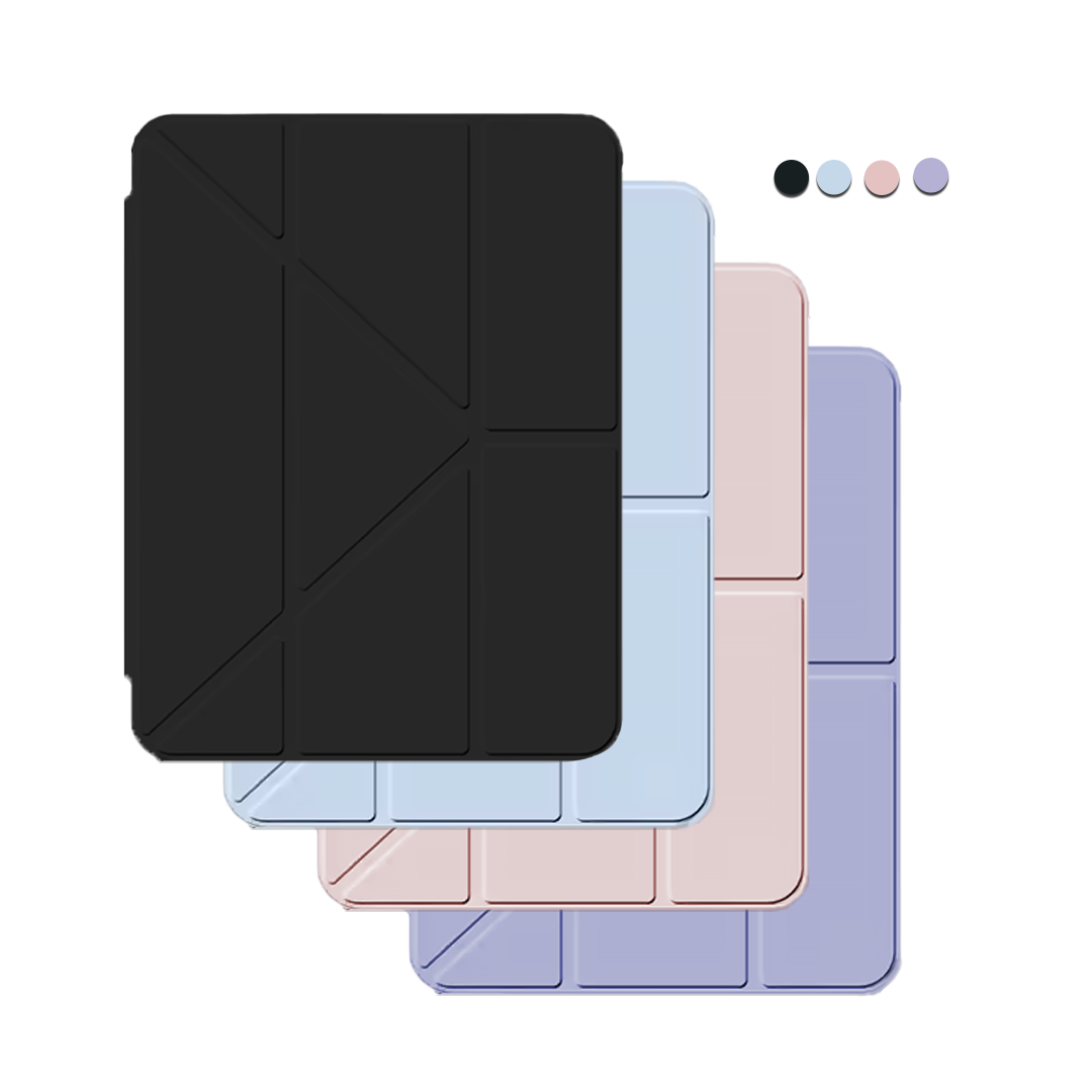 iPad Y-Fold Flip Cover - Tiger & Floral 5.0