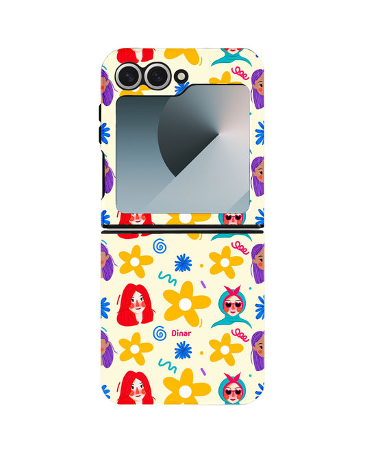 Android Flip Rearguard Defender - Daisy Faces