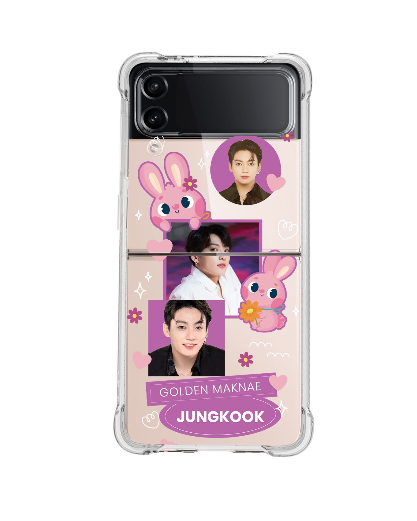 Android Flip / Fold Rearguard Hybrid - Face Grid Bunny
