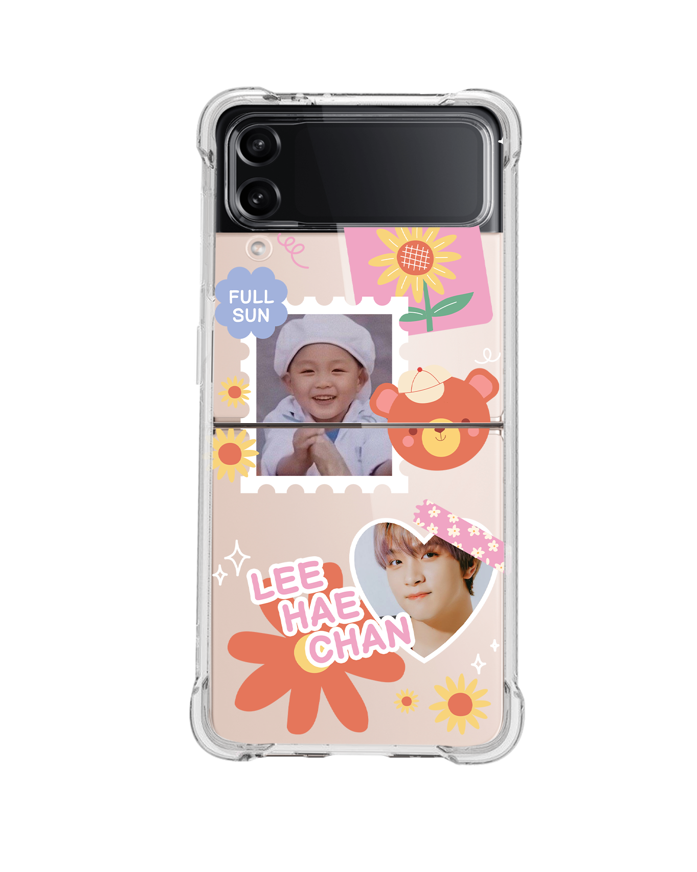 Android Flip / Fold Rearguard Hybrid - Face Grid Sunflower