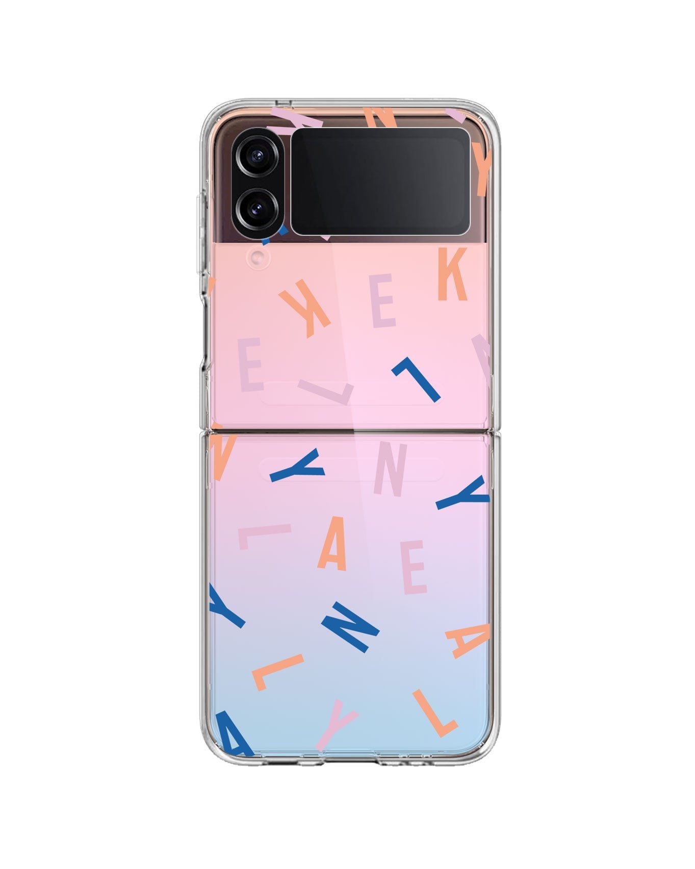 Android Flip / Fold Rearguard Holo - CUSTOM MONOGRAM 1.0 Rainbow
