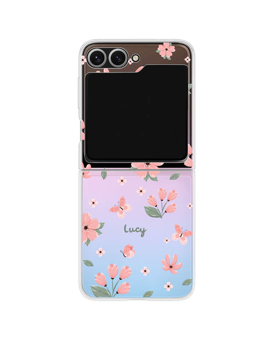 واقي خلفي قابل للطي/التقليب يعمل بنظام أندرويد - لون وردي فاتح