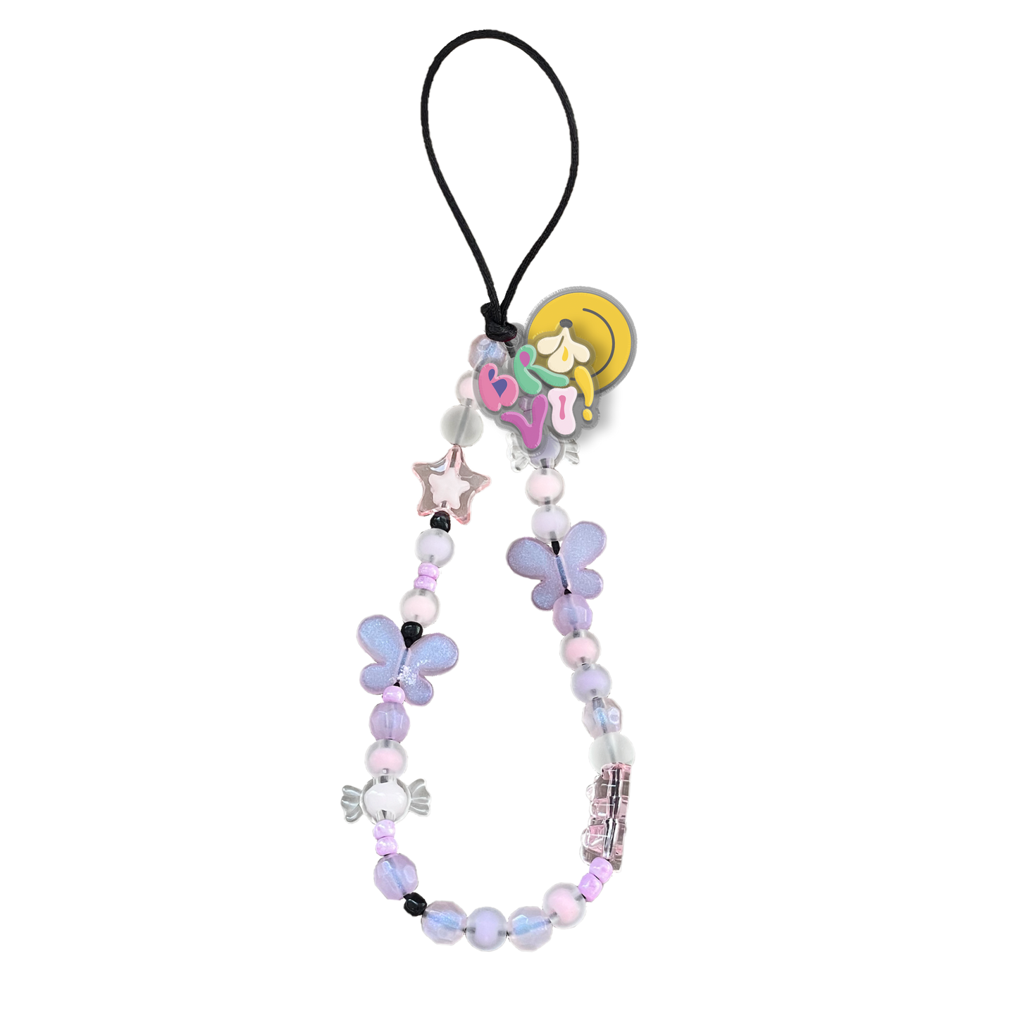 Beaded Strap with Acrylic Charm - Abstract Quotes 3.0