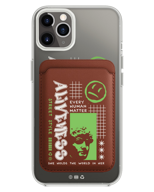 iPhone Magnetic Wallet Case - Alive