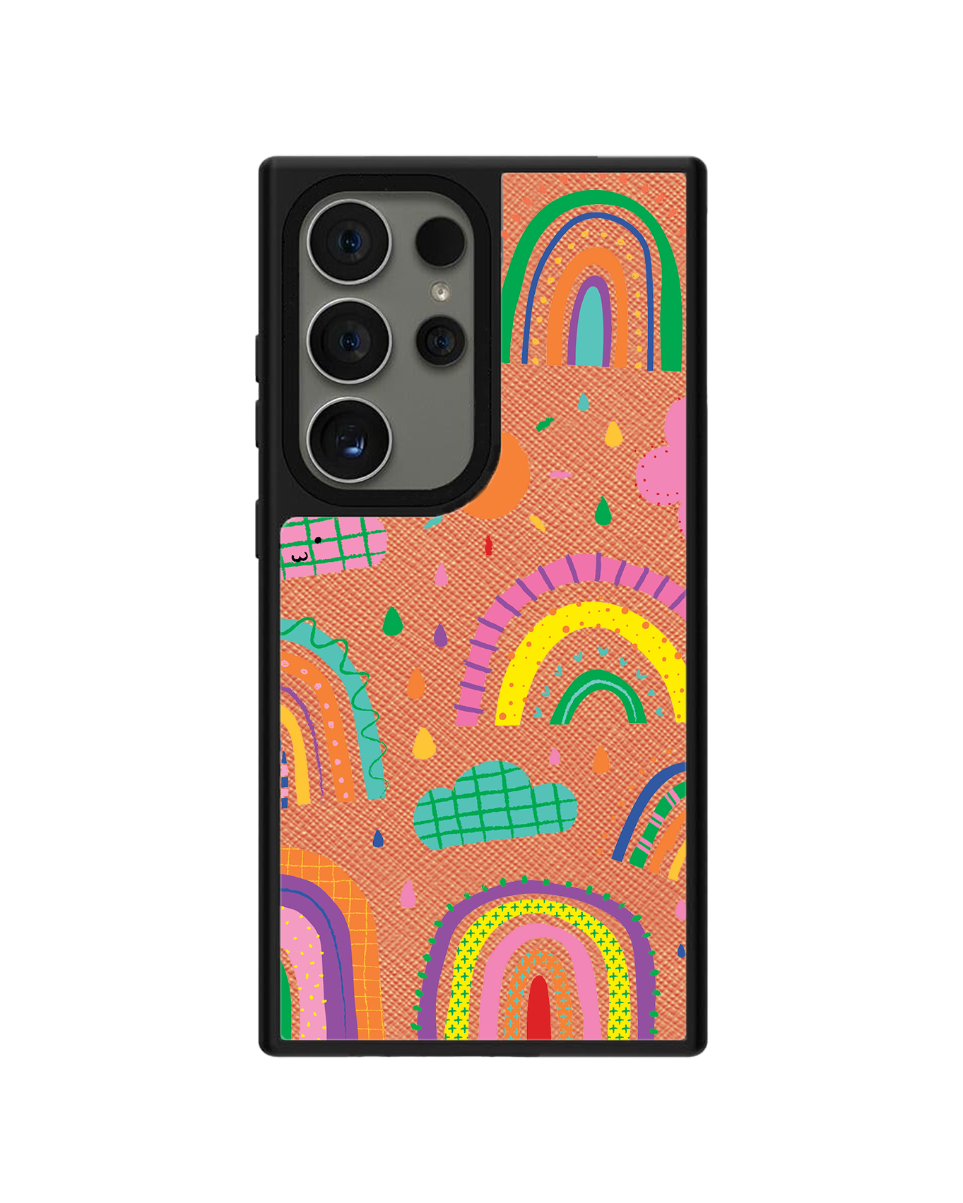 Android Leather Grip - Rainbow