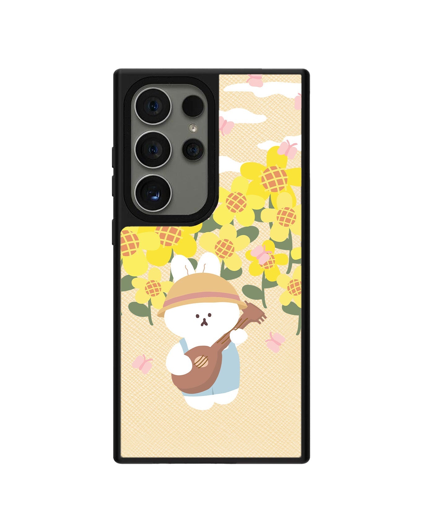 Android Leather Grip - กระต่ายอูคูเลเล่