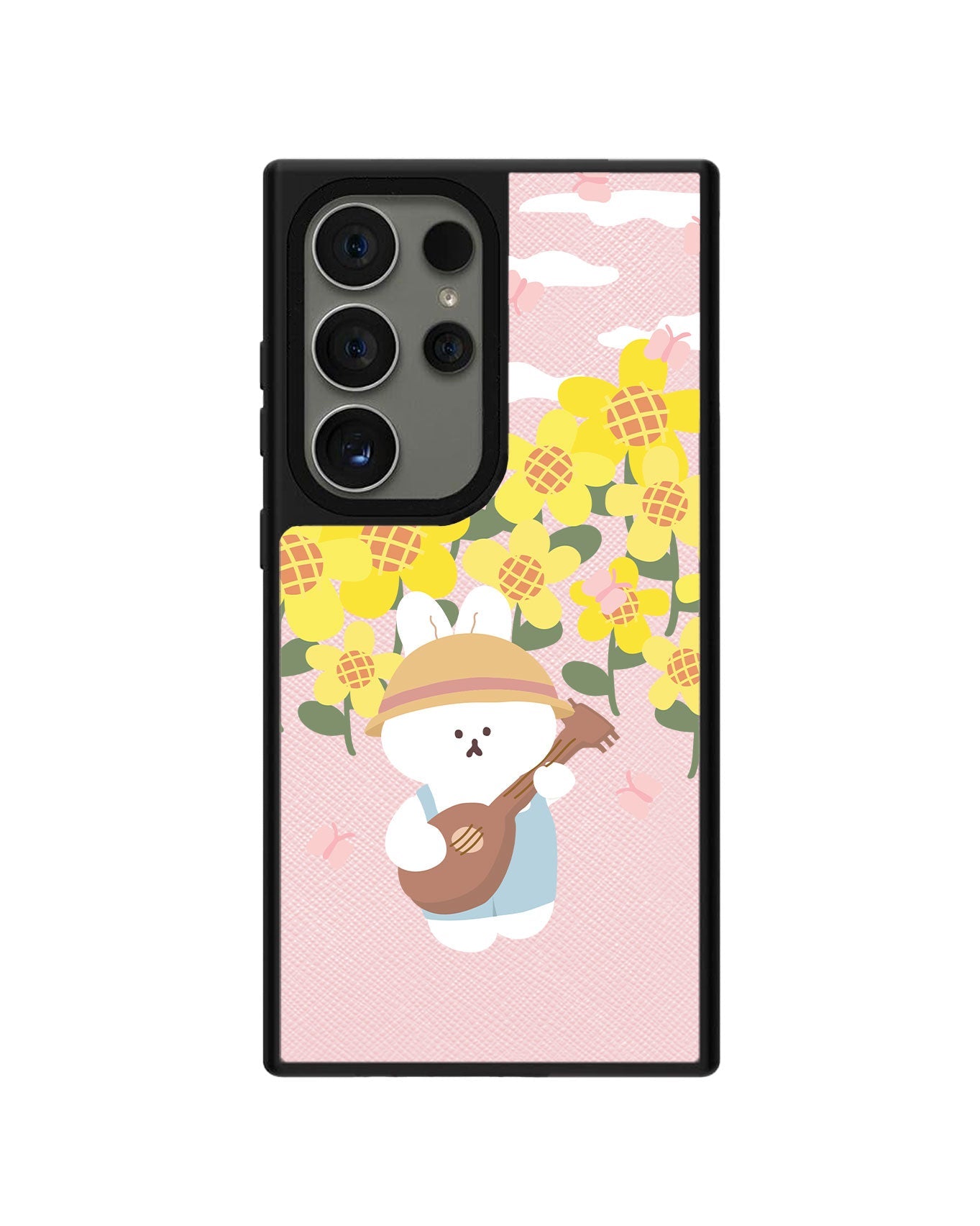 Android Leather Grip - กระต่ายอูคูเลเล่