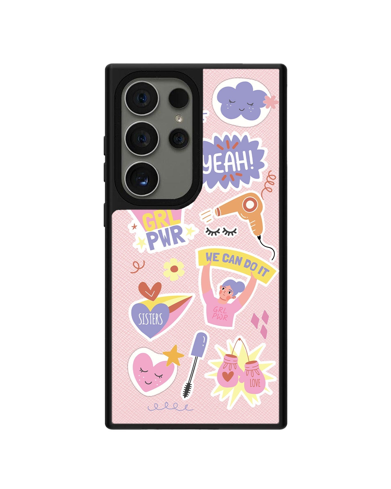 Android Leather Grip - Girl Power Sticker Pack