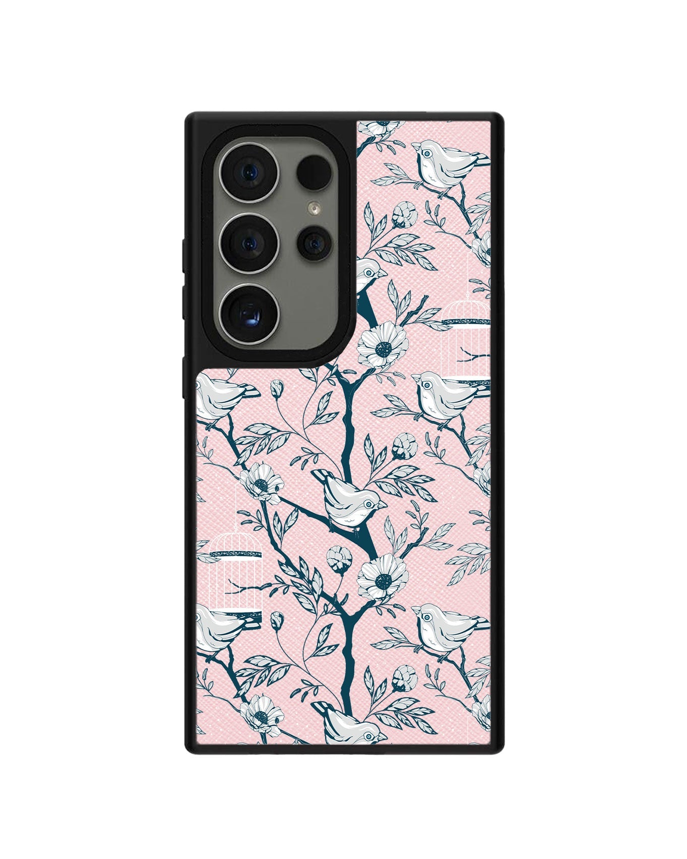 Android Leather Grip - Lovebird Monochrome
