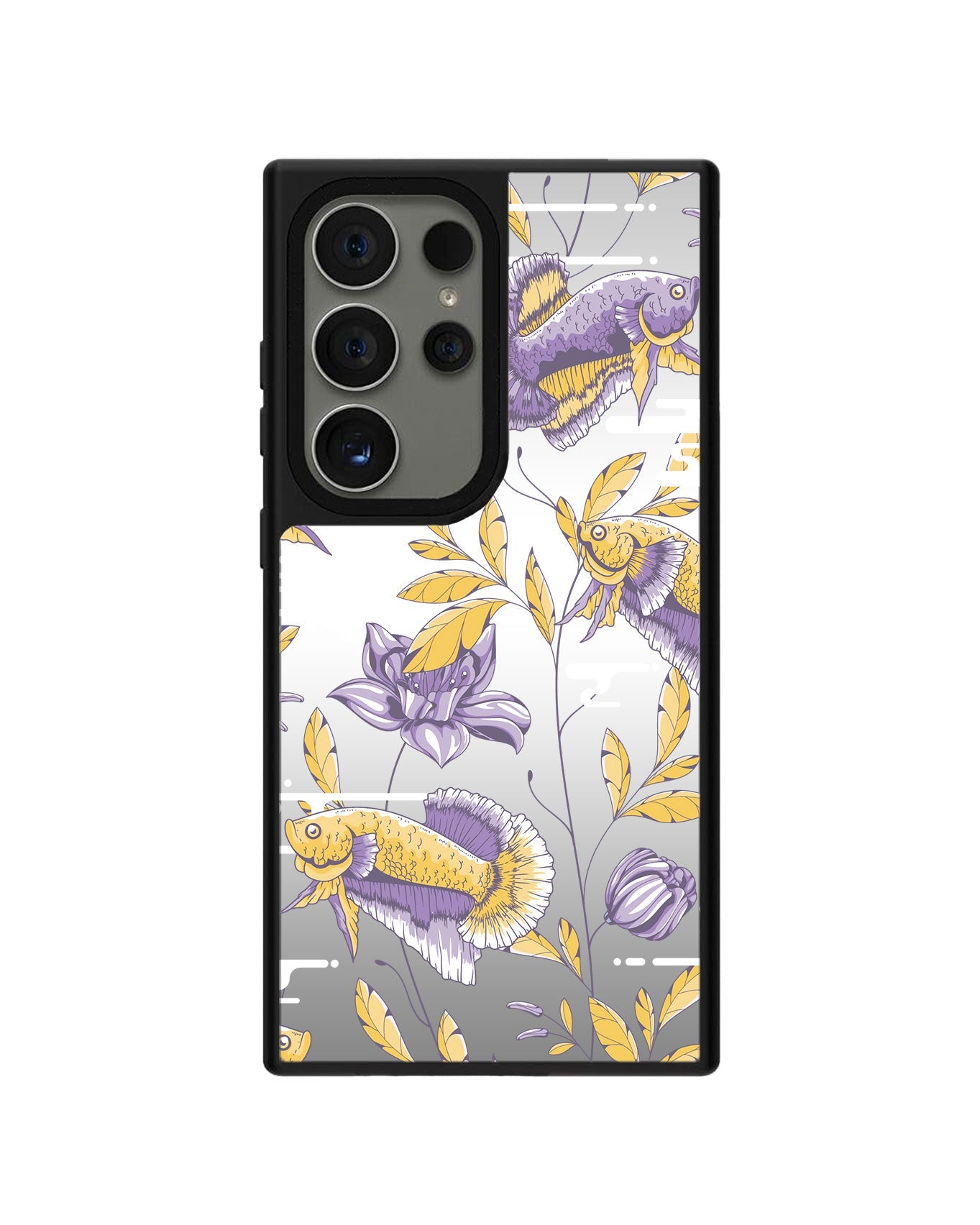 Android Mirror Grip - ปลาและดอกไม้ 5.0