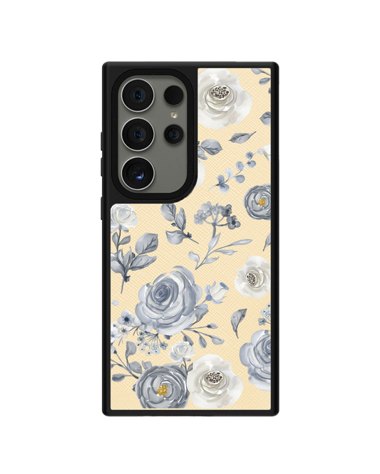 Android Leather Grip - Blue Rose
