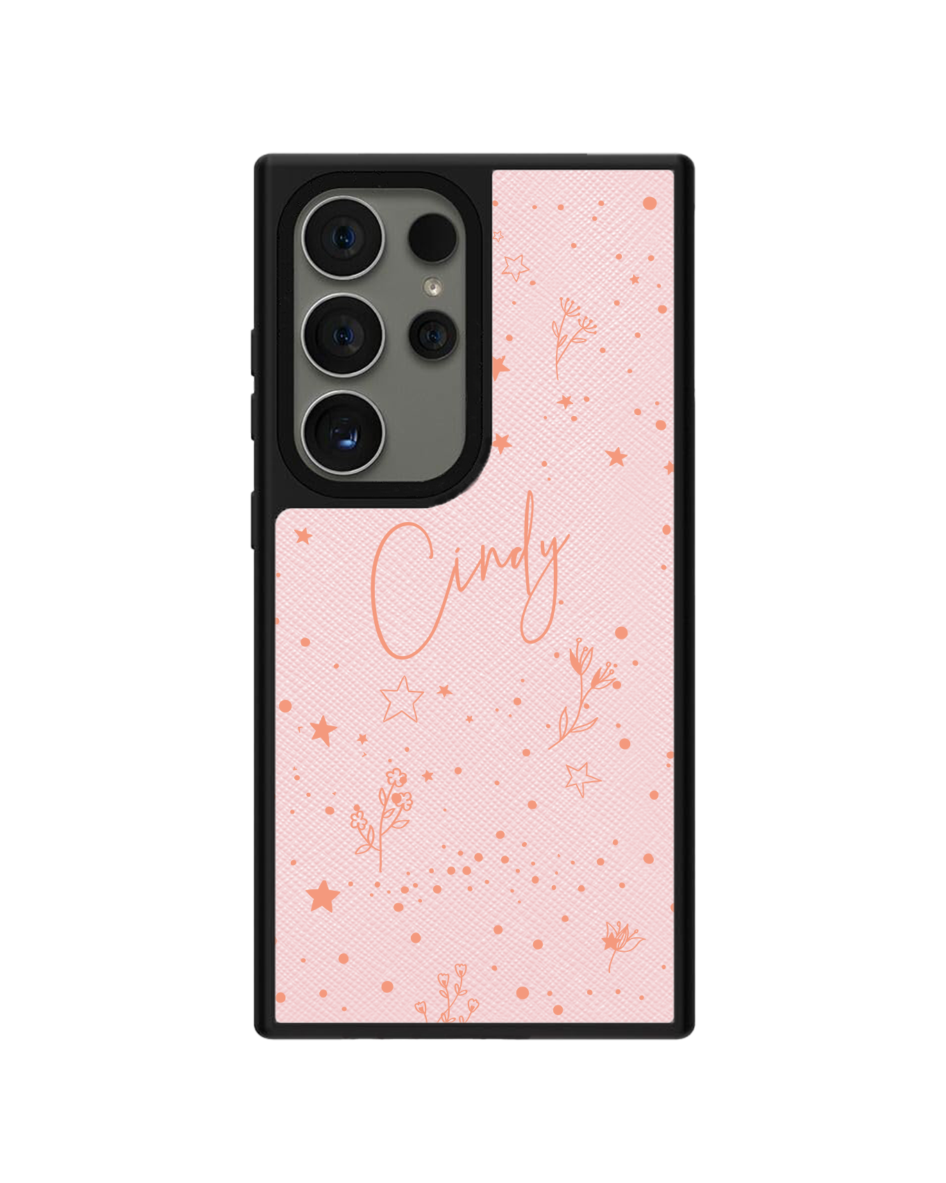 Android Leather Grip - Coral Constellation