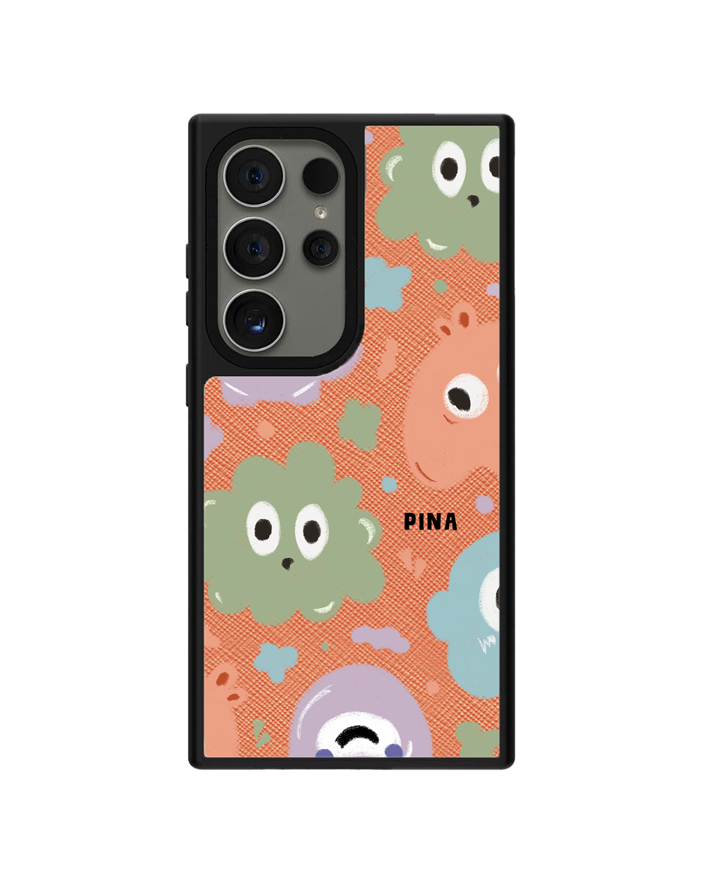 Android Leather Grip - Cute Monster 2.0