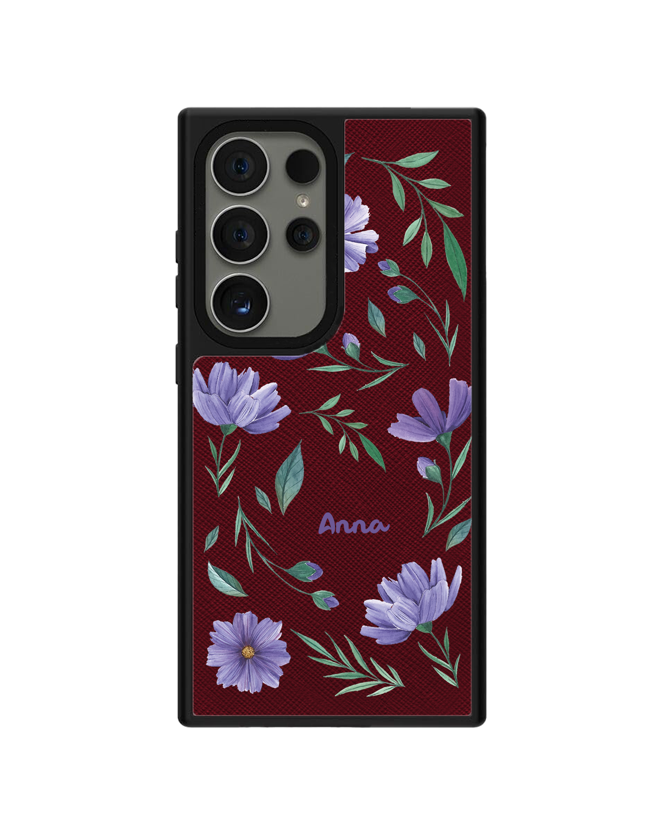 Android Leather Grip - สีม่วงเดือนกุมภาพันธ์