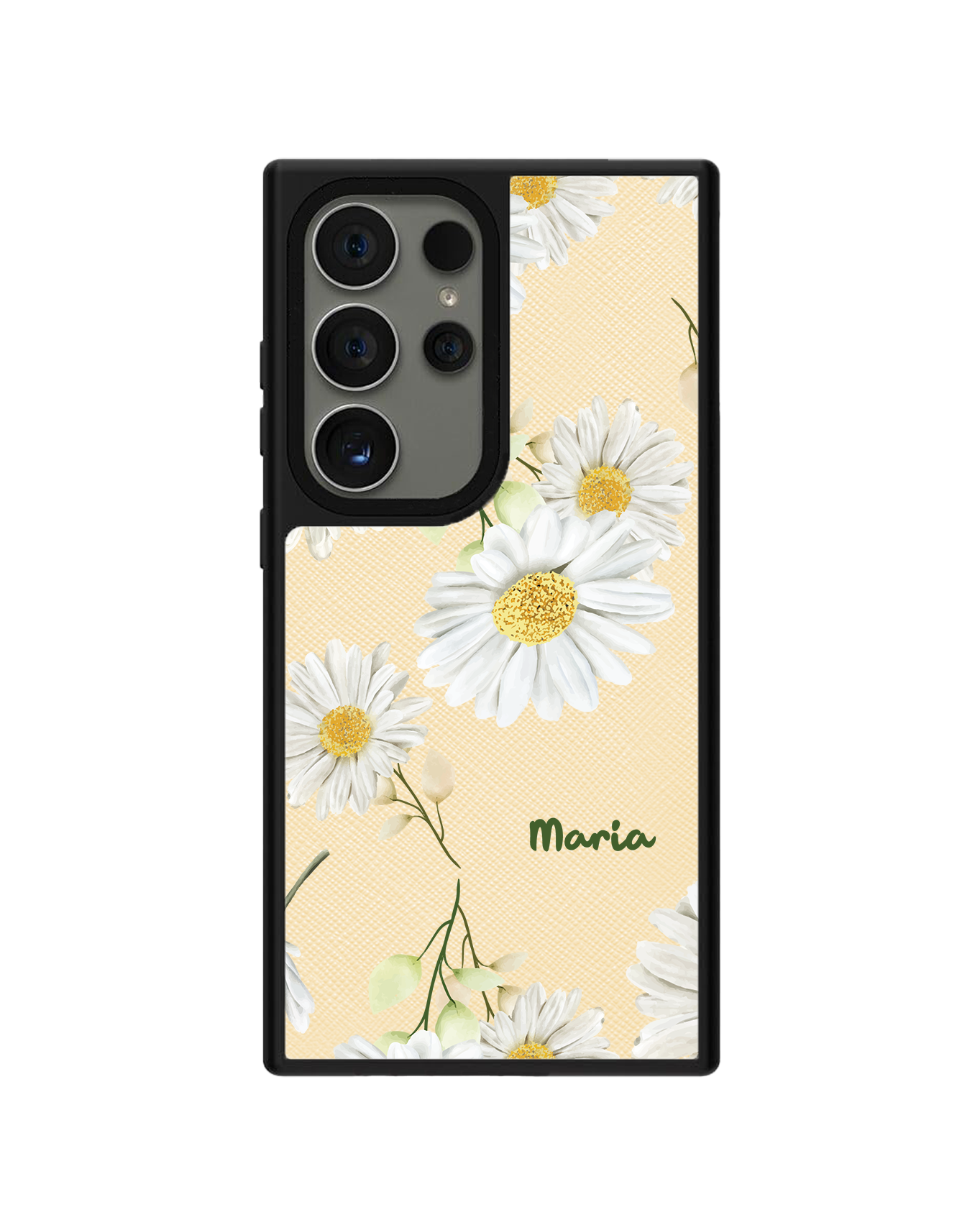 Android Leather Grip - ดอกเบญจมาศเดือนตุลาคม