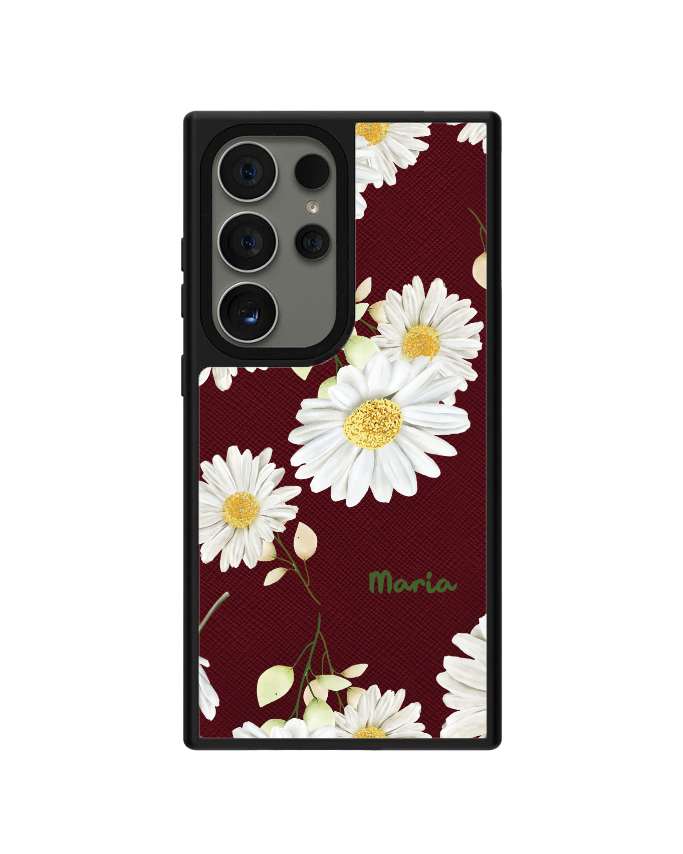 Android Leather Grip - ดอกเบญจมาศเดือนตุลาคม
