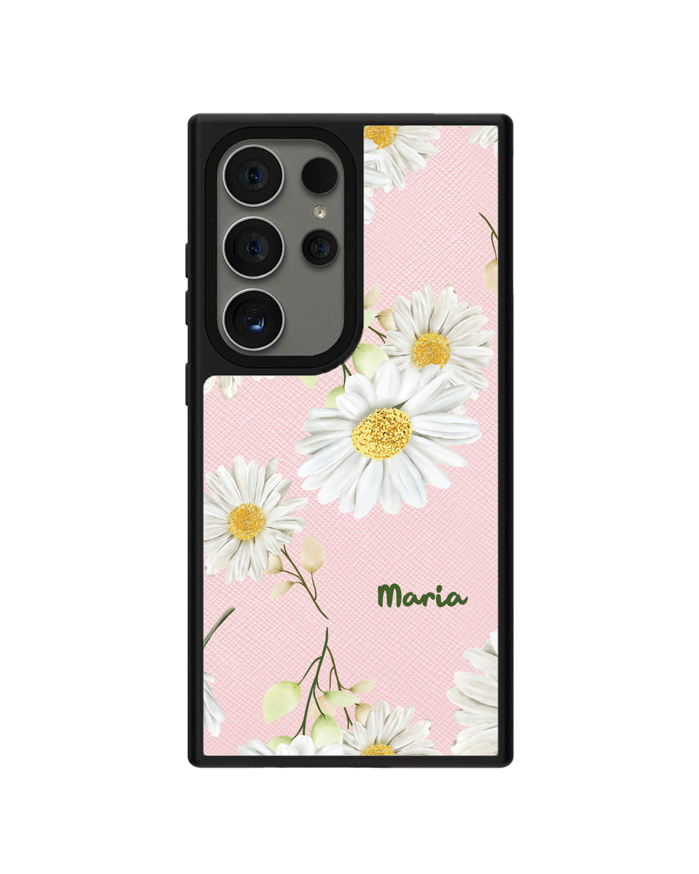 Android Leather Grip - ดอกเบญจมาศเดือนตุลาคม
