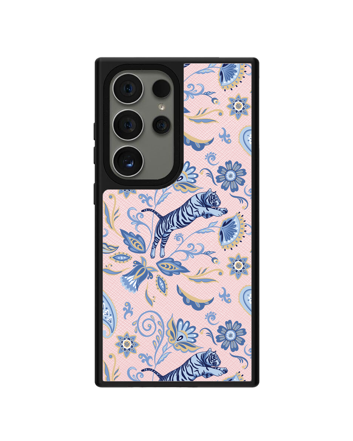 Android Leather Grip - Tiger & Floral