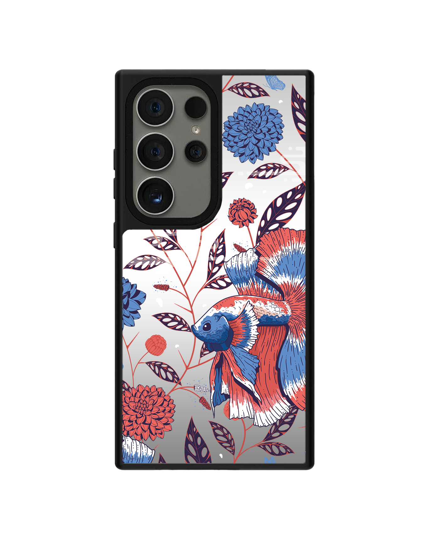 Android Mirror Grip - ปลาและดอกไม้ 2.0