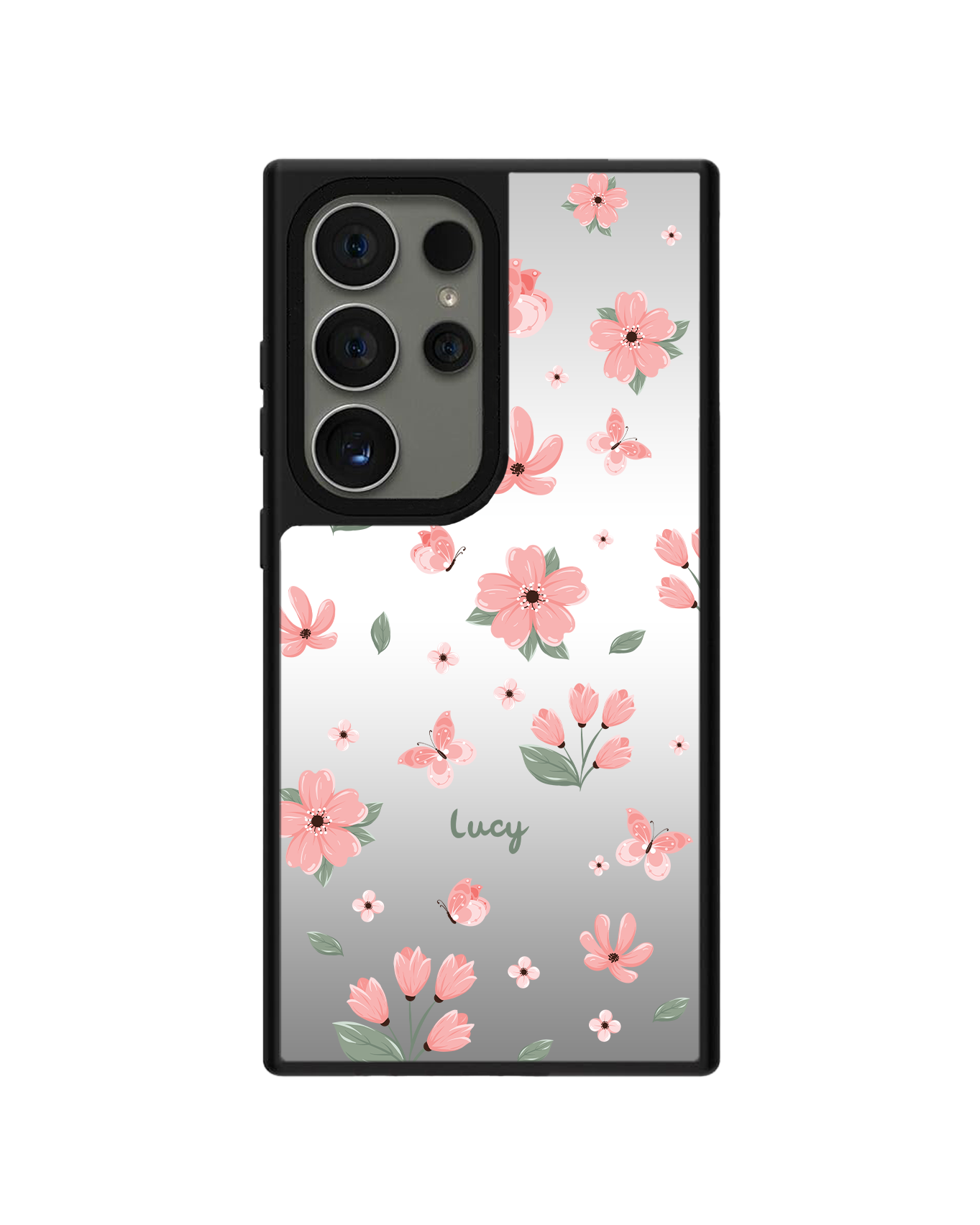 Android Mirror Grip - สีชมพูบานเย็น