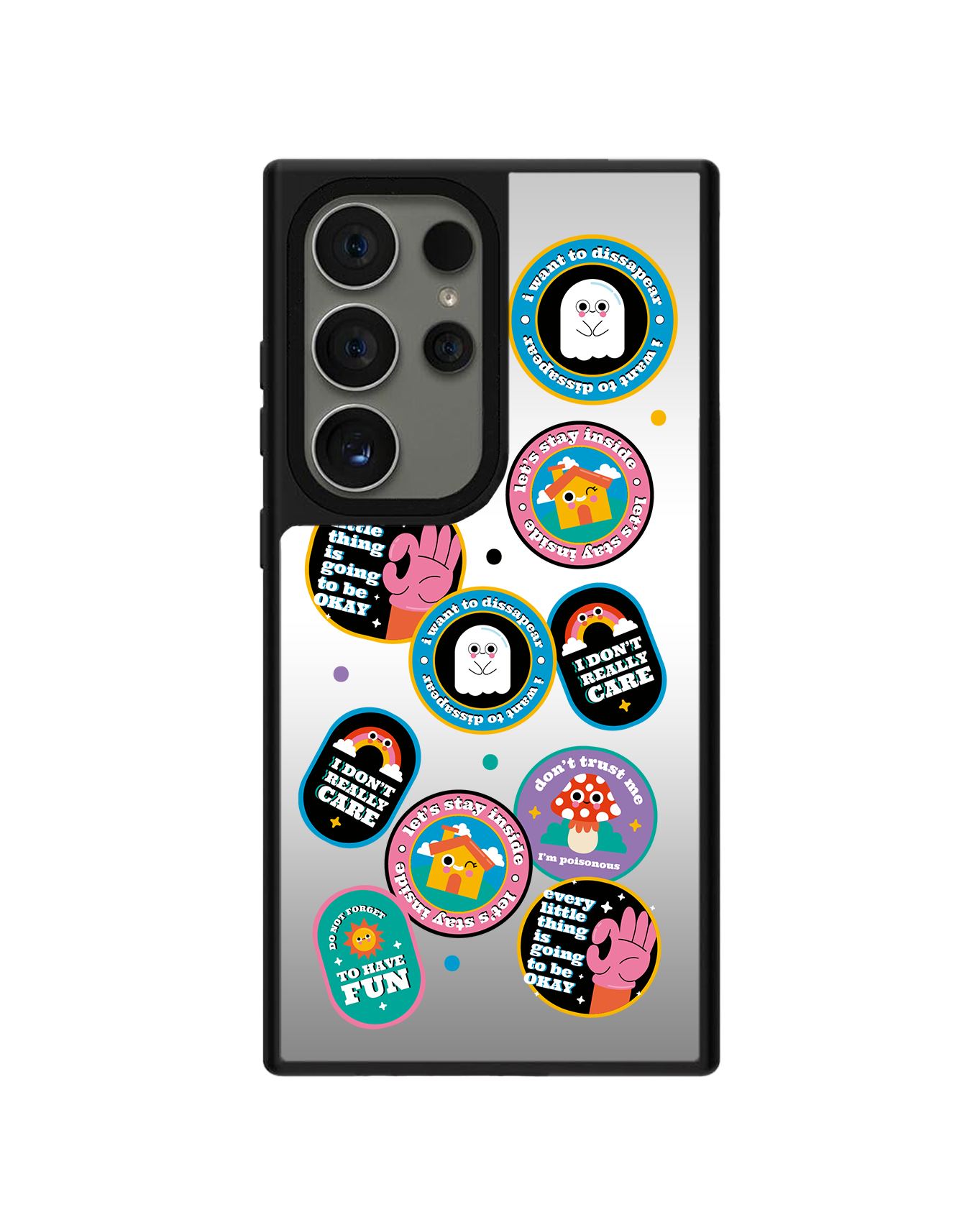 Android Mirror Grip - แพ็คสติ๊กเกอร์มอนสเตอร์