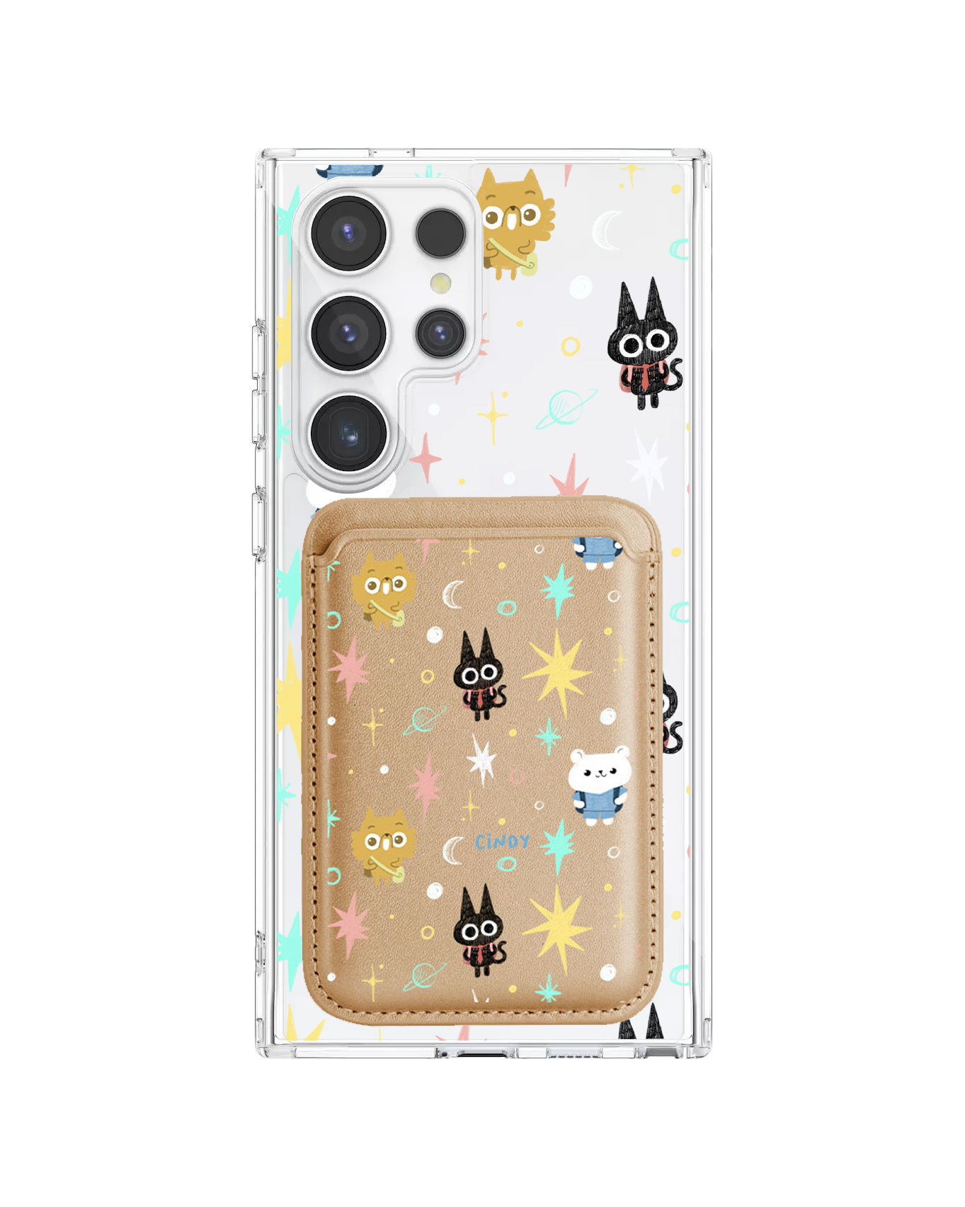 Android Magnetic Wallet Case - Backpack Traveller