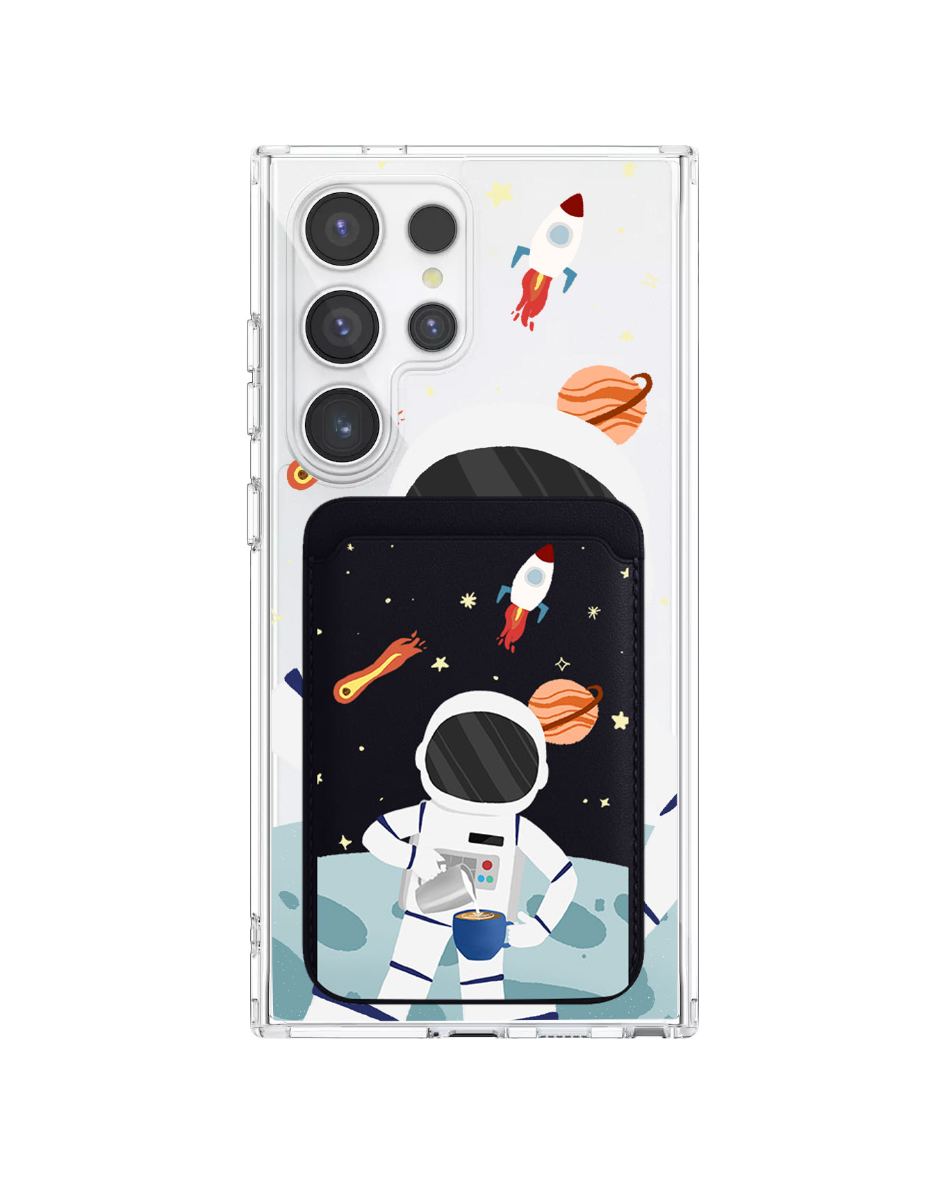 เคสกระเป๋าสตางค์แม่เหล็กสำหรับ Android - Baristronaut