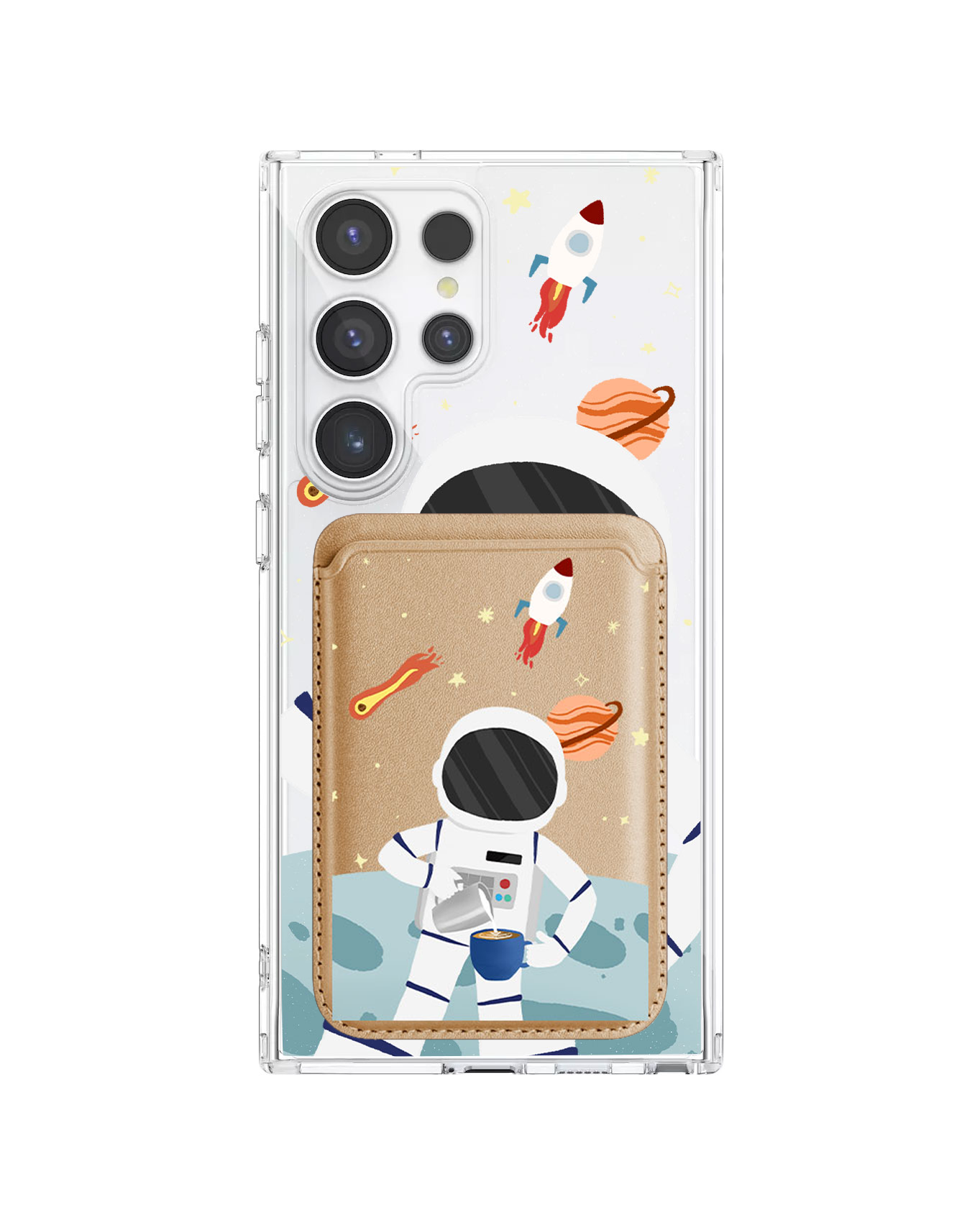 เคสกระเป๋าสตางค์แม่เหล็กสำหรับ Android - Baristronaut